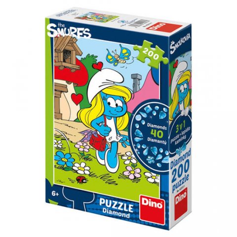 Peyo: Šmoulinka Diamond - puzzle 200 dílků
