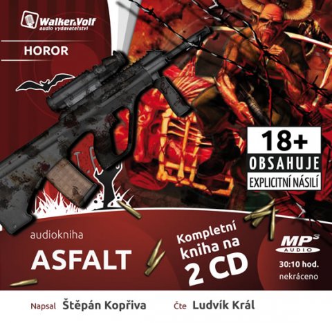 Kopřiva Štěpán: Asfalt - 2 CDmp3 (Čte Ludvík Král)