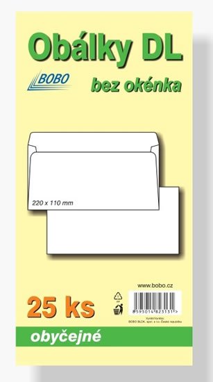 neuveden: Obálky DL obyčejné (bal.25ks) neuveden: Obálky DL obyčejné (bal.25ks)