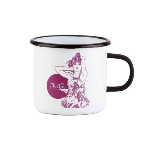 neuveden: Plechový hrnek Alfons Mucha – Amethyst, Fresh Collection, 370 ml