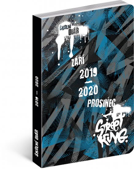 neuveden: Školní diář Street - září 2019 – prosinec 2020, 9,8 x 14,5 cm