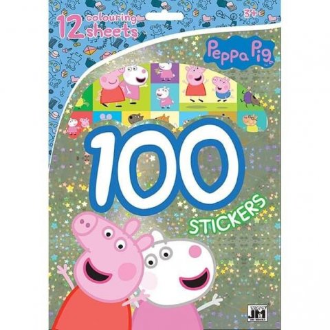 neuveden: Prasátko Peppa - 100 samolepek s omalovánkovými listy neuveden: Prasátko Peppa - 100 samolepek s omalovánkovými listy