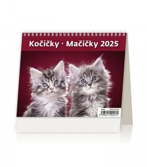neuveden: Kalendář stolní 2025 - MiniMax Kočičky / Mačičky