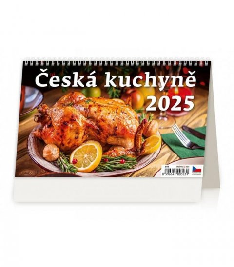 neuveden: Kalendář stolní 2025 - Česká kuchyně