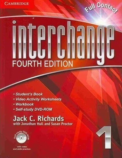Richards Jack C.: Interchange 1 Full Contact with with Self-study DVD-ROM, 4th edition