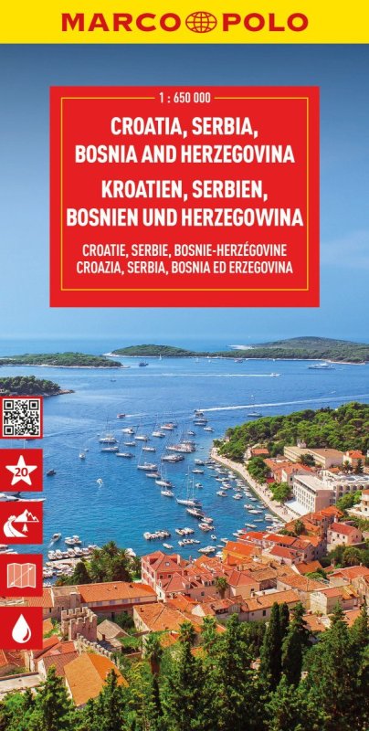 neuveden: Chorvatsko, Srbsko, Bosna a Hercegovina 1:650 000 / automapa