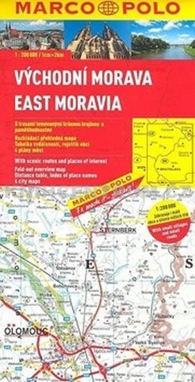 neuveden: Východní Morava/ mapa neuveden: Východní Morava/ mapa