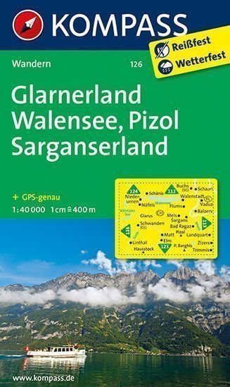 neuveden: Glarnerland-Walensee 126 NKOM 1:40