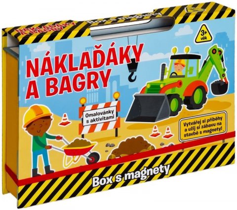 neuveden: Náklaďáky a bagry - Box s magnety