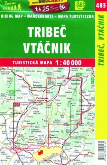 neuveden: SC 483 Tribeč, Vtáčnik 1:40 000