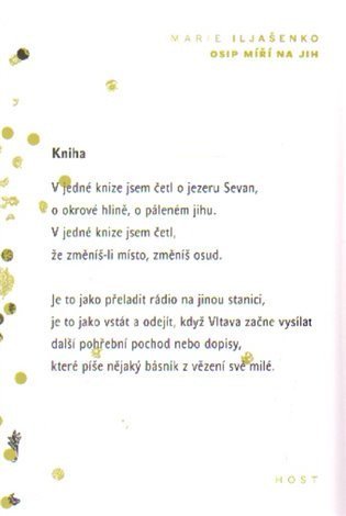 Iljašenko Marie: Osip směřuje na jih