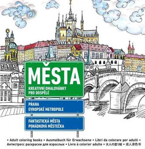 neuveden: Města - Kreativní omalovánky pro dospělé