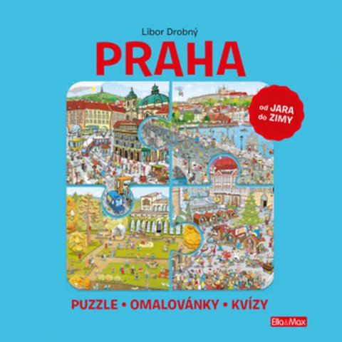 Drobný Libor: PRAHA - Puzzle, omalovánky, kvízy Drobný Libor: PRAHA - Puzzle, omalovánky, kvízy