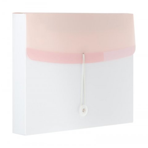neuveden: Color Dream box na spisy s gumičkou A4 PP - bílo-růžový 700 µ