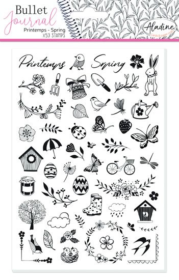 neuveden: Razítka Stampo Bullet Journal - Jaro