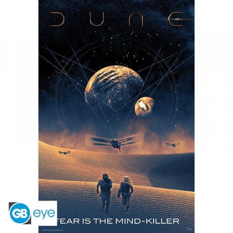 neuveden: DUNA Plakát Maxi: Fear is the Mind-killer 91,5x61 cm