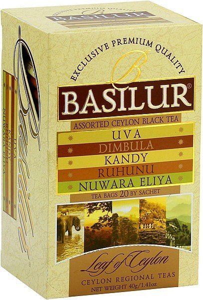 neuveden: BASILUR Assorted Leaf of Ceylon přebal 25x2g