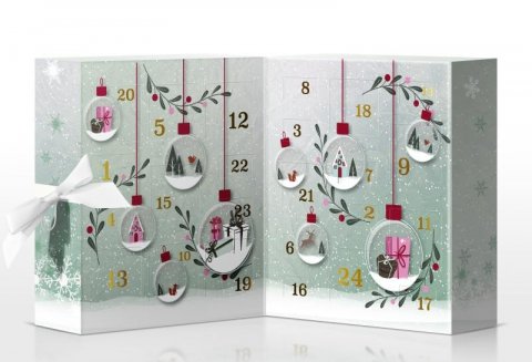 neuveden: YANKEE CANDLE Dárková sada Adventní kalendář kniha (12 × votivní svíčka ve 