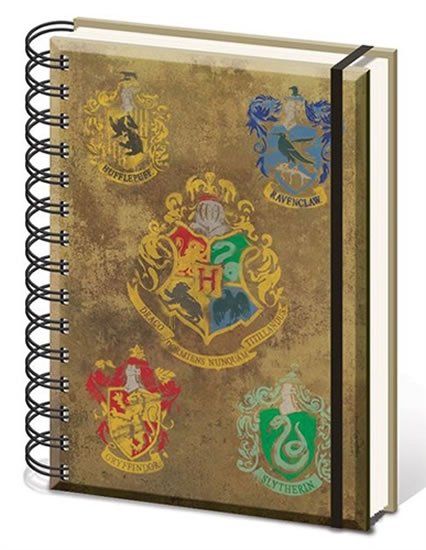 neuveden: Blok A5 kroužkový - Harry Potter, linkovaný