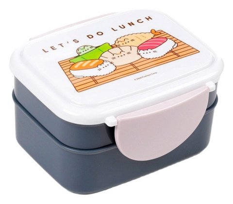 : Svačinový box s příborem Bento box Pusheen - Bento Club