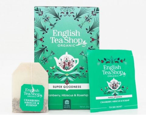 neuveden: English Tea Shop Čaj Brusinka, ibišek, šípek, 20 sáčků