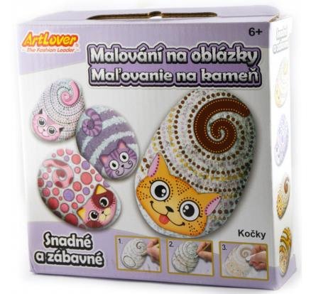 neuveden: ArtLover Sada Malování na oblázky - kočičky