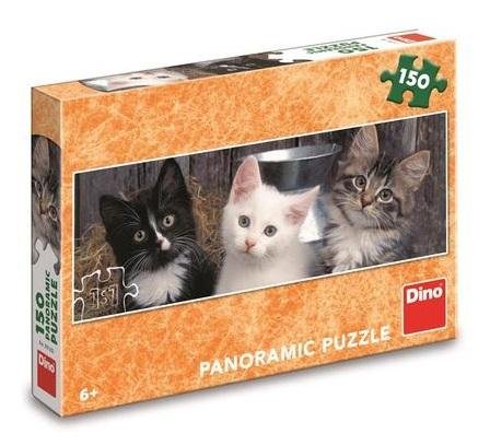 neuveden: Puzzle Tři koťátka Panoramic 150 dílků