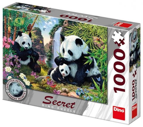 neuveden: Puzzle Skryté pandy 1000 dílků secret collection