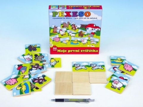 neuveden: Moje první zvířátka - Pexesodřevěné 24 neuveden: Moje první zvířátka - Pexesodřevěné 24
