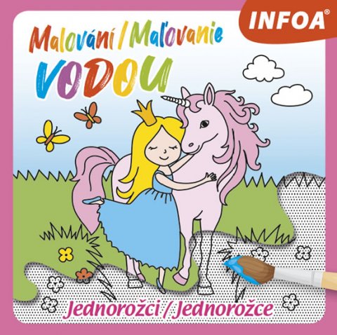neuveden: Malování / Maľovanie vodou - Jednorožci / Jednorožce