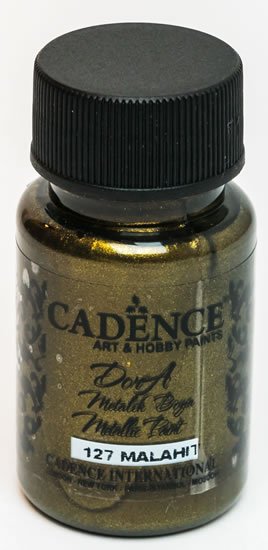 neuveden: Metalická akrylová barva Cadence Dora Metalic - zlato zelená / 50 ml neuveden: Metalická akrylová barva Cadence Dora Metalic - zlato zelená / 50 ml