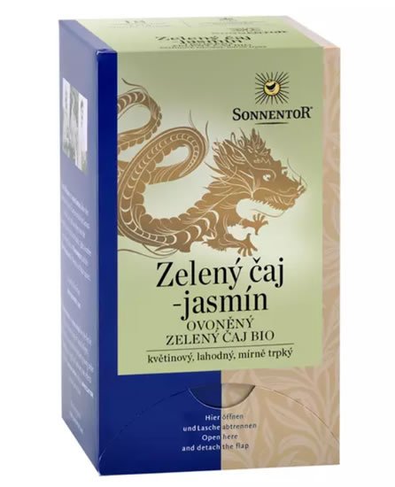 neuveden: Sonnentor - Zelený čaj - jasmín bio čaj porcovaný 27g