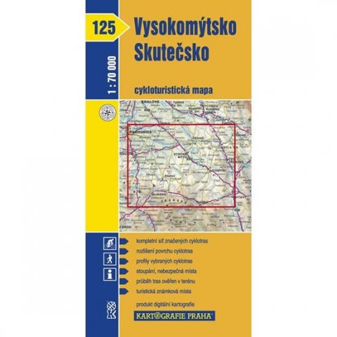 kolektiv autorů: 1: 70T(125)-Vysokomýtsko, Skutečsko (cyklomapa)