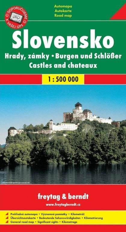 kolektiv autorů: Slovensko hrady a zámky automapa 1:500 000 kolektiv autorů: Slovensko hrady a zámky automapa 1:500 000