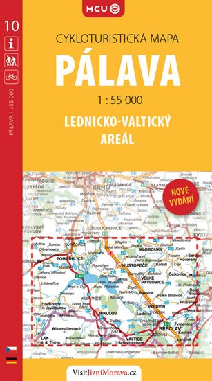 neuveden: Pálava - Lednicko-valtický areál - cykloturistická mapa č. 10 /1:55 000