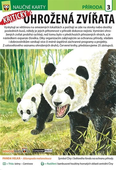 neuveden: Kriticky ohrožená zvířata - Naučná karta neuveden: Kriticky ohrožená zvířata - Naučná karta