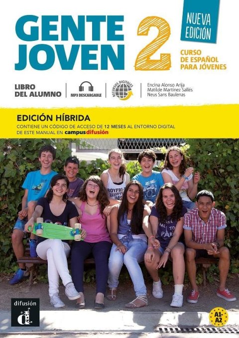 neuveden: Gente Joven 2 Nueva Ed. (A1-A2) – Edición híbrida Libro del alumno + Campus