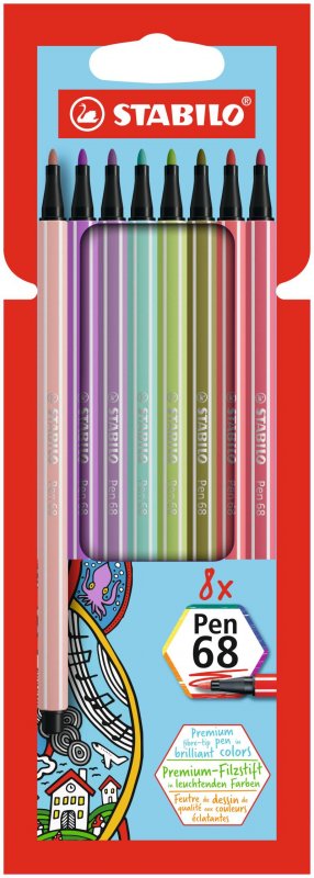 neuveden: Fixa STABILO Pen 68 sada 8 ks