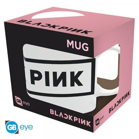 neuveden: Black Pink Keramický hrnek 320 ml - Logo