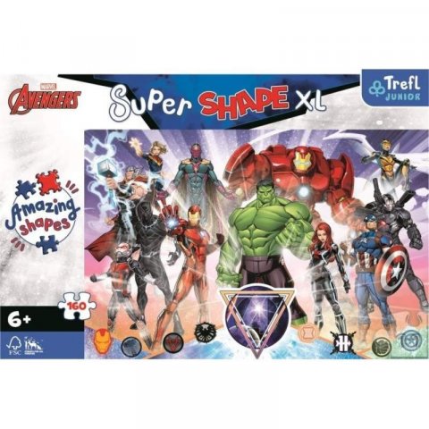 neuveden: Trefl Puzzle Super Shape XL Avengers 160 dílků