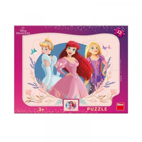neuveden: Puzzle deskové Princezny 12 dílků
