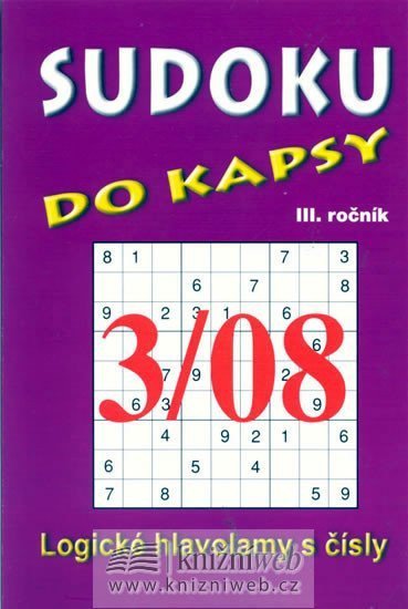 neuveden: Sudoku do kapsy 3/2008 (fialová)