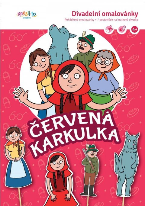 neuveden: Divadelní omalovánky / Červená Karkulka