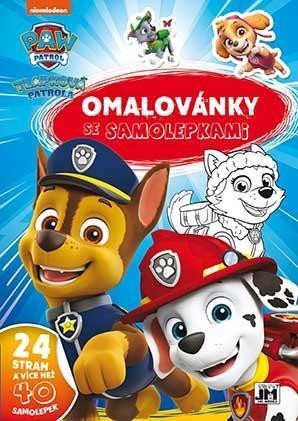 neuveden: Tlapková patrola - Omalovánky A4+