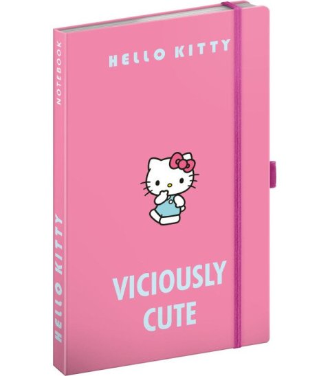 : Notes Hello Kitty, linkovaný, 13 x 21 cm