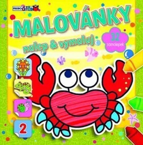 neuveden: Malovánky Krab - nalep a vymaluj