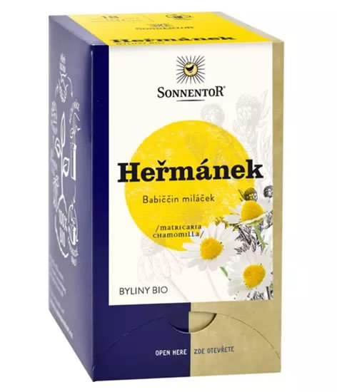neuveden: Sonnentor - Heřmánek bio čaj porcovaný 14,4g