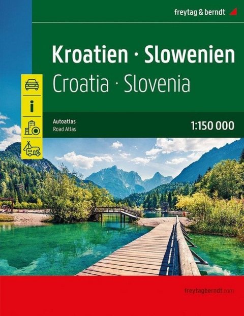 -: Chorvatsko - Slovinsko 1:150 000 / autoatlas