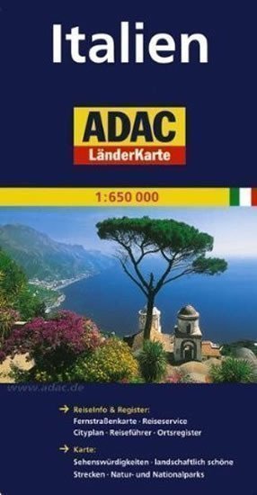 kolektiv autorů: Itálie/mapa1:650T ADAC