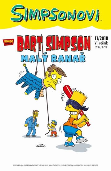 kolektiv autorů: Simpsonovi - Bart Simpson 11/2018 - Malý ranař kolektiv autorů: Simpsonovi - Bart Simpson 11/2018 - Malý ranař